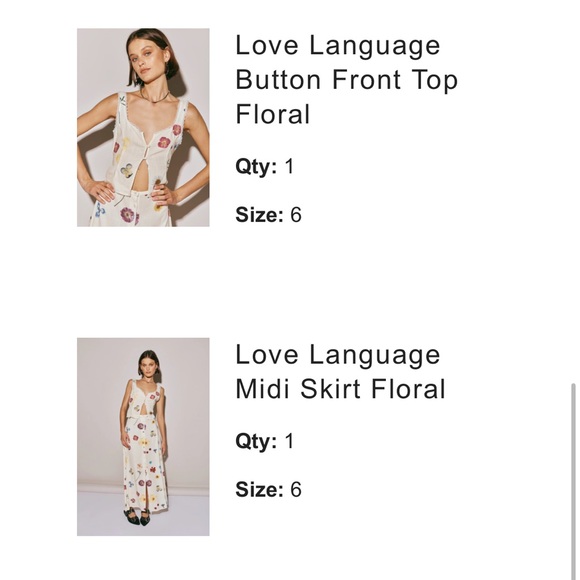 NWT VRG Floral Set - Picture 5 of 8